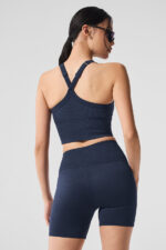 Seamless Ribbed Favorite Bra Tank – Navy - Image 5