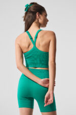Seamless Ribbed Favorite Bra Tank – Spruce Green - Image 5