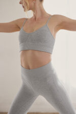 Alosoft Head Start Bra – Athletic Heather Grey - Image 4