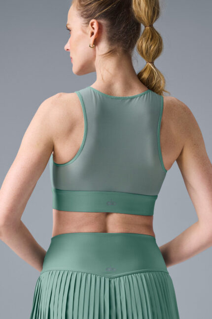 Airlift Mesh Coastline Bra – Botanical Green