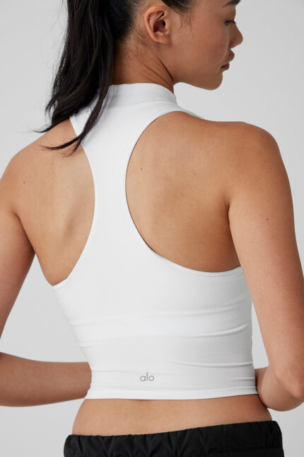 Alosoft Top That Bra Tank – White