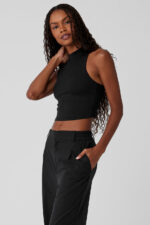 Alosoft Top That Bra Tank – Black - Image 4