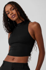 Alosoft Top That Bra Tank – Black - Image 3