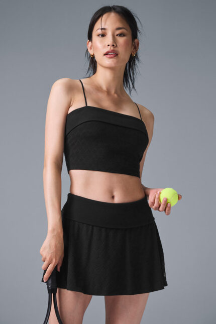 Doubles Only Bra Tank – Black