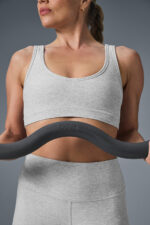Alosoft Center Stage Bra – Athletic Heather Grey - Image 4