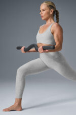 Alosoft Center Stage Bra – Athletic Heather Grey - Image 2