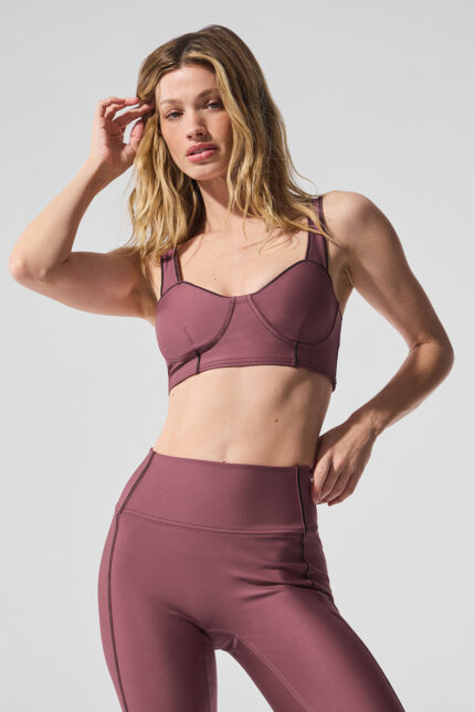 Airlift Redefine Bra – Burgundy Truffle/Black