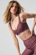 Airlift Redefine Bra – Burgundy Truffle/Black - Image 2