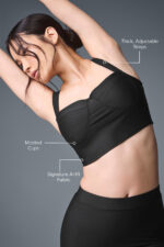 Airlift Turn It Up Bra Tank – Black - Image 2