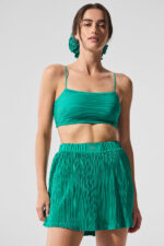 Micro Plisse Game On Bra – Spruce Green - Image 4