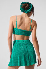 Micro Plisse Game On Bra – Spruce Green - Image 3