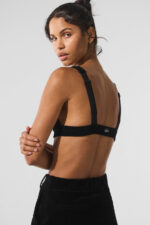 Micro Corduroy Dreamer Bra – Black - Image 4