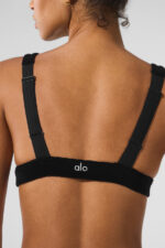 Micro Corduroy Dreamer Bra – Black - Image 3