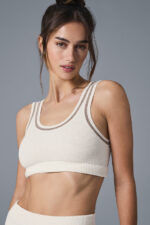 Tennis Club Sweater Knit Bra – Ivory/Gravel - Image 3