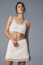 Tennis Club Sweater Knit Bra – Ivory/Gravel - Image 4