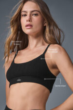 Pointelle Sweater Be Mine Bra – Black - Image 2