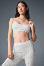 Pointelle Sweater Be Mine Bra – Light Grey Heather - Image 4