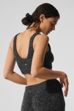 Marl Sweater Bra – Black Marl