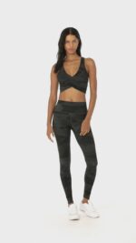 High-Waist Camo Vapor Legging – Black Camouflage - Image 2