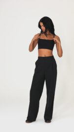 Seamless Open Air Bandeau Bra – Black - Image 3