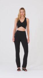 Airbrush High-Waist Bootcut Legging – Espresso