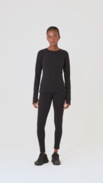 Airbrush Winter Warm Nocturne Long Sleeve – Navy - Image 3